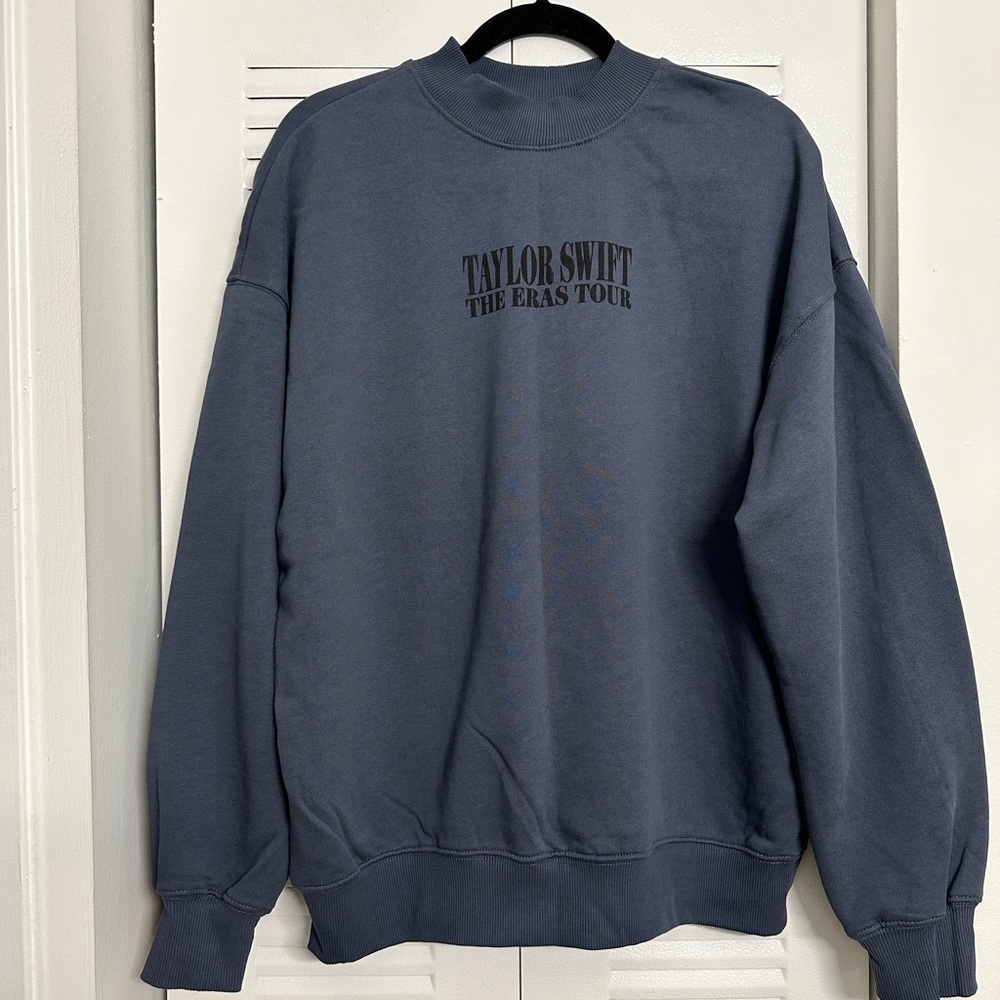 TAYLOR SWIFT Eras Tour Exclusive Blue CREWNECK 2024 sweater RARE